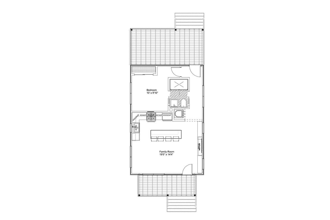 Cottage House Plan - Great Egret 84377 - 1st Floor Plan