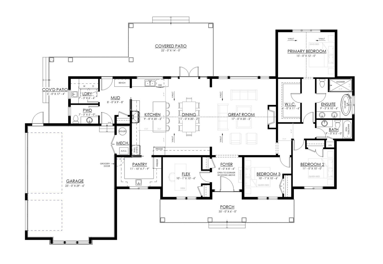Farmhouse House Plan - 86258 - 1st Floor Plan