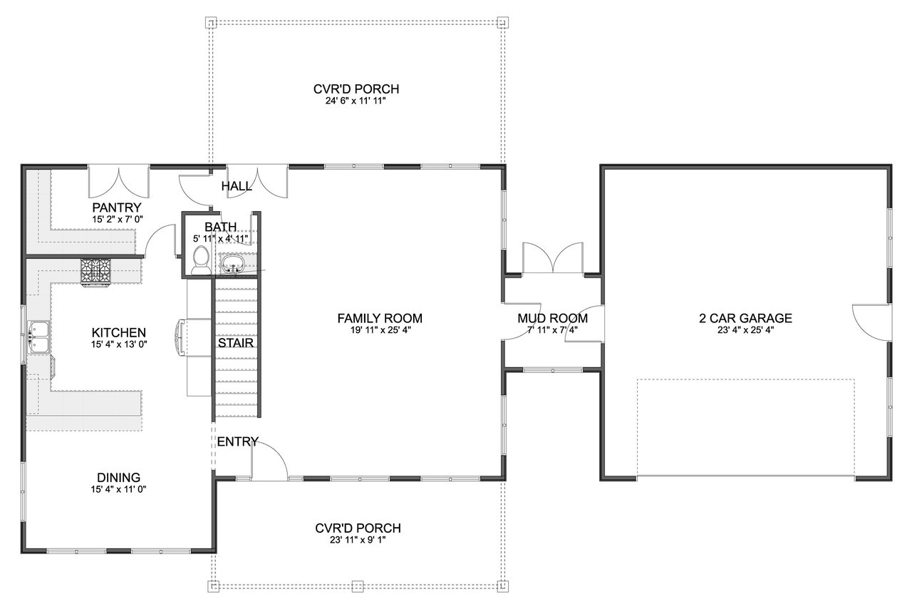 Farmhouse House Plan - Robyn 36242 - 1st Floor Plan