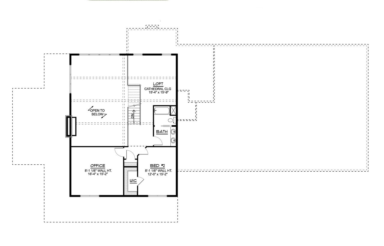 Craftsman House Plan - 61175 - 2nd Floor Plan