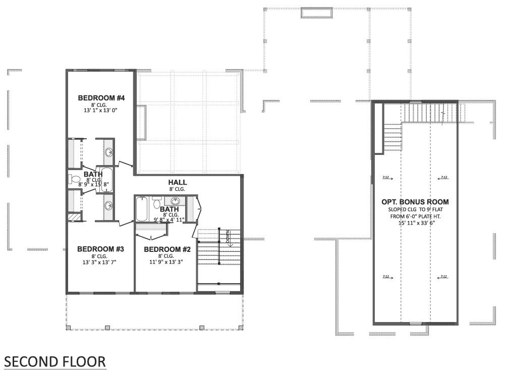 Farmhouse House Plan - 86055 - 2nd Floor Plan