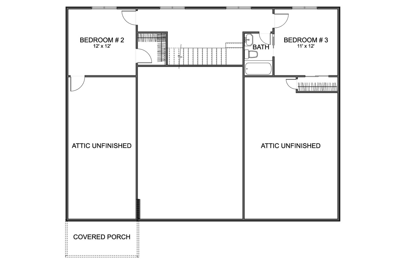 Craftsman House Plan - Altoona 29469 - 2nd Floor Plan