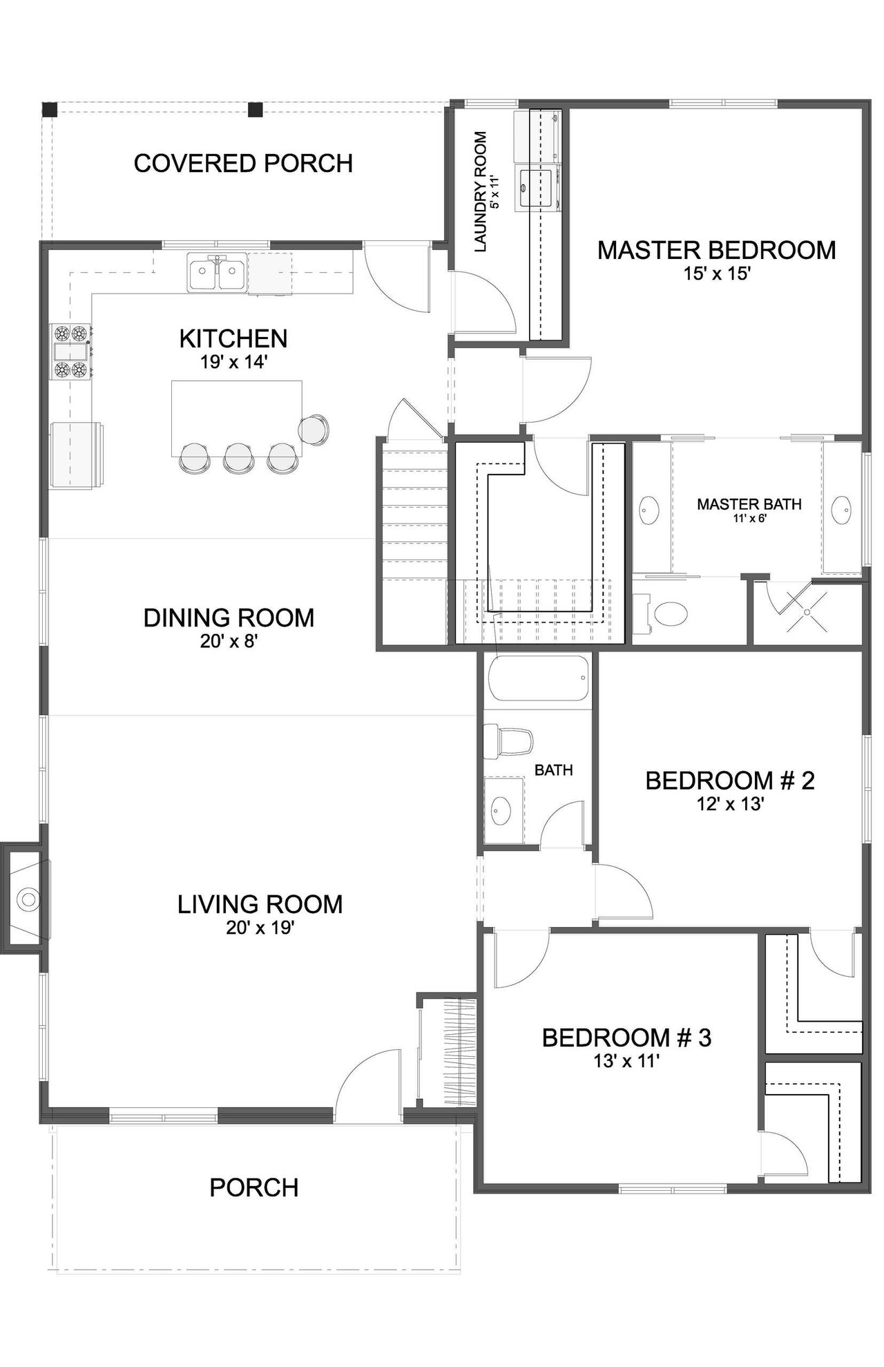 Craftsman House Plan - Trafford 31318 - Optional Floor Plan