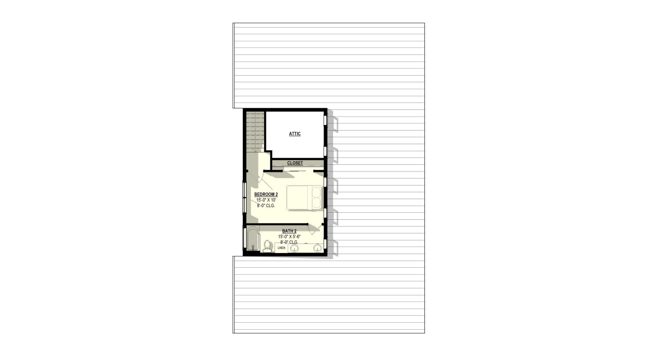 Secondary Image - Country House Plan - Scarlet Oak 91192 - 2nd Floor Plan