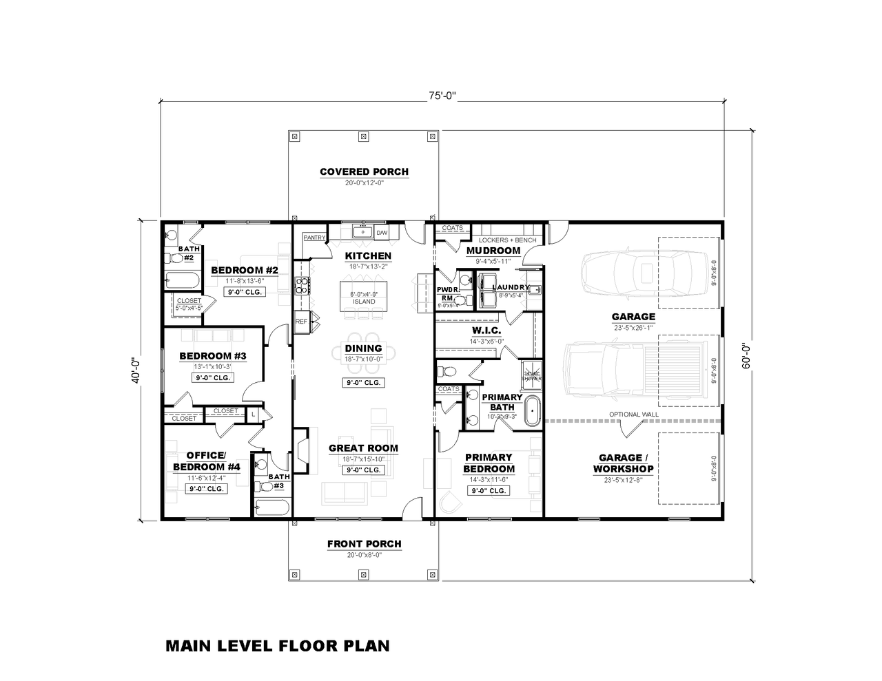 Farmhouse House Plan - Cassidy-7 32162 - 1st Floor Plan