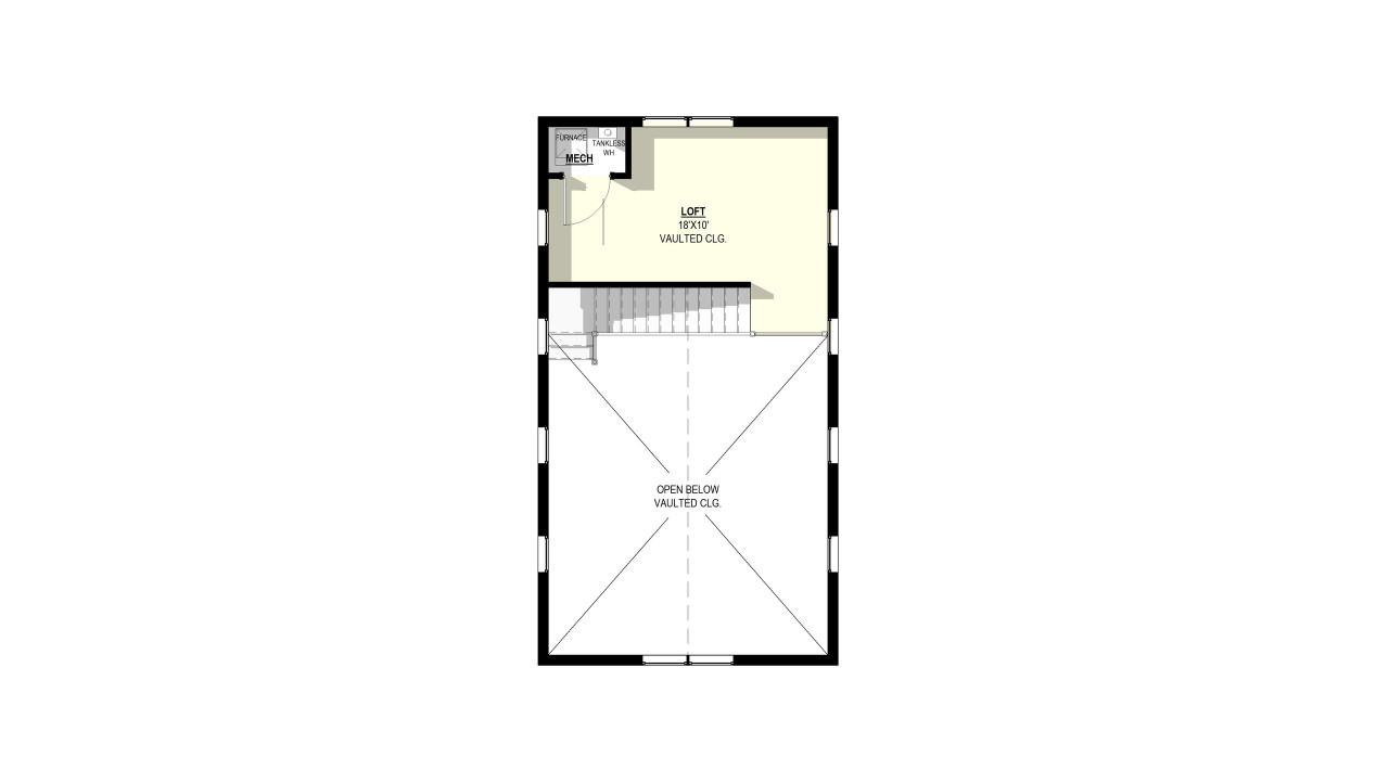 Secondary Image - Country House Plan - Columbine 54730 - 2nd Floor Plan