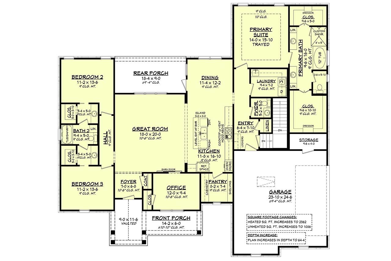 Farmhouse House Plan - Spring Creek 47699 - Optional Floor Plan