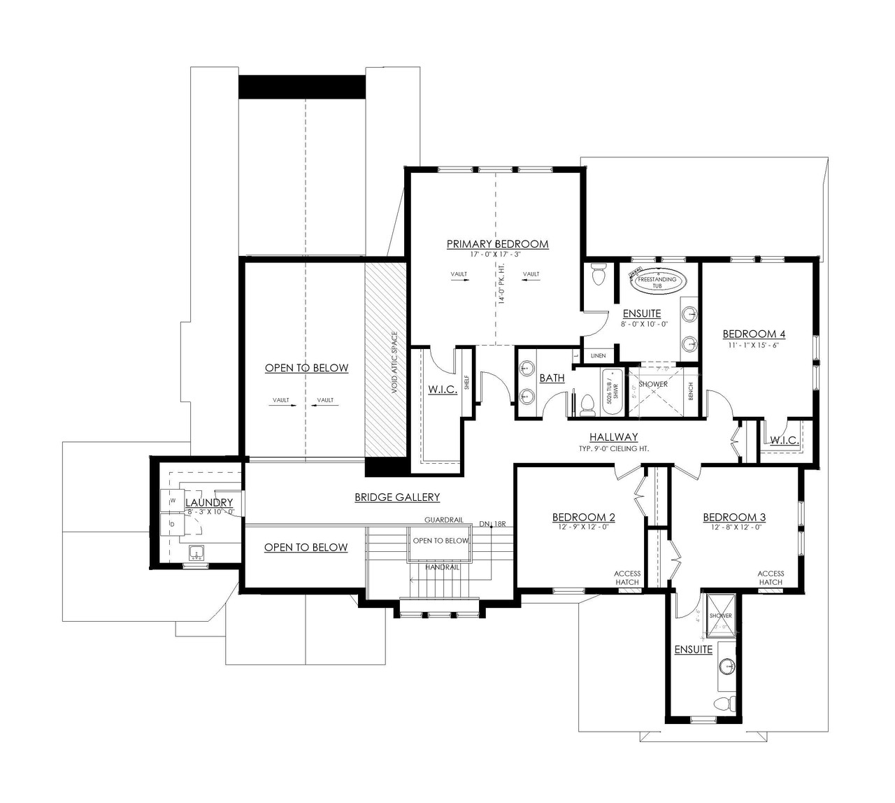French Country House Plan - Burlington 10571 - 2nd Floor Plan