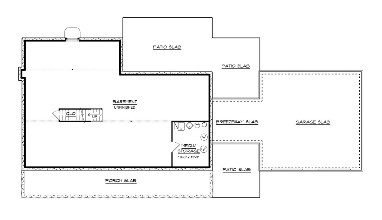 Farmhouse House Plan - 16523 - Basement Floor Plan