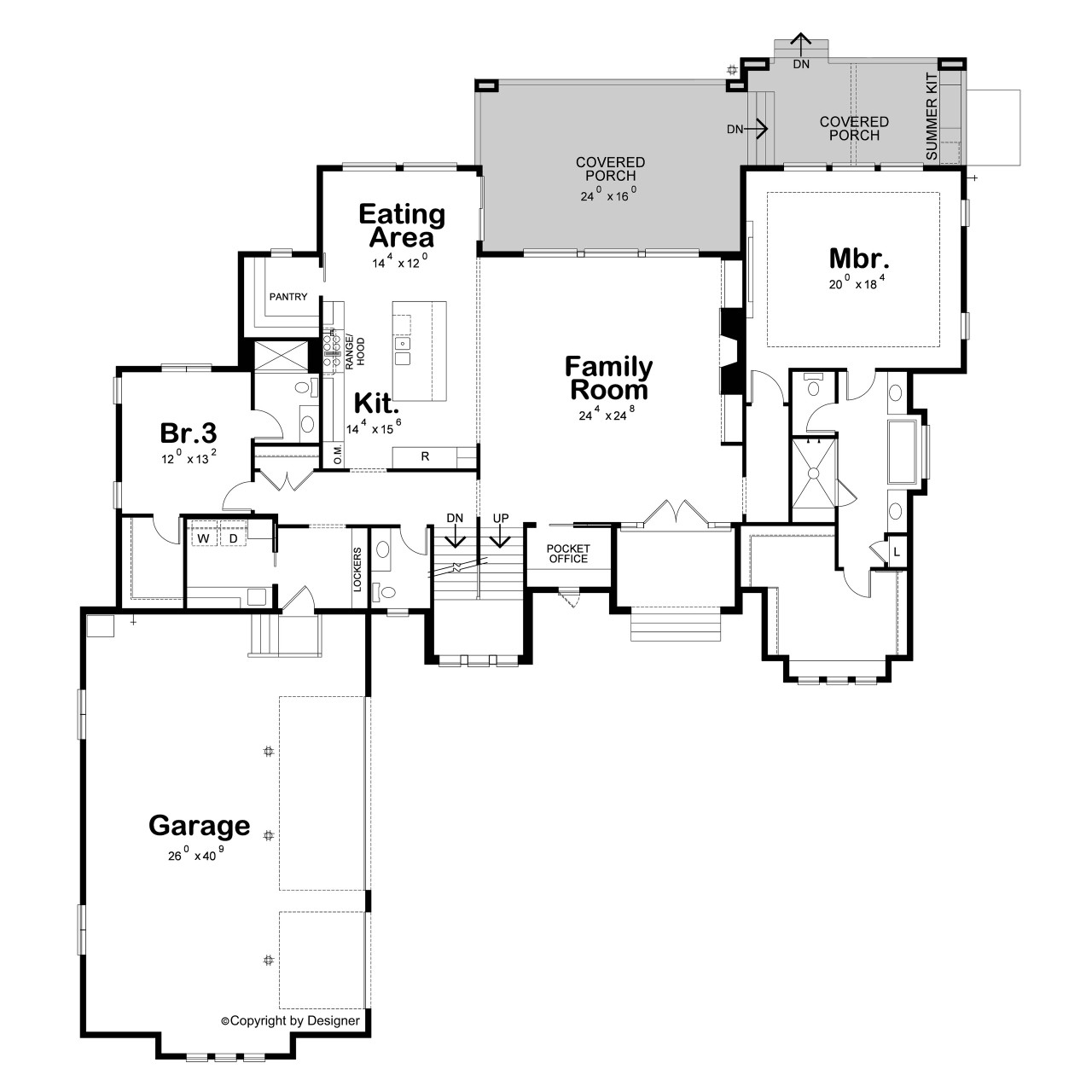 Evergreen 48034 - 1st Floor Plan