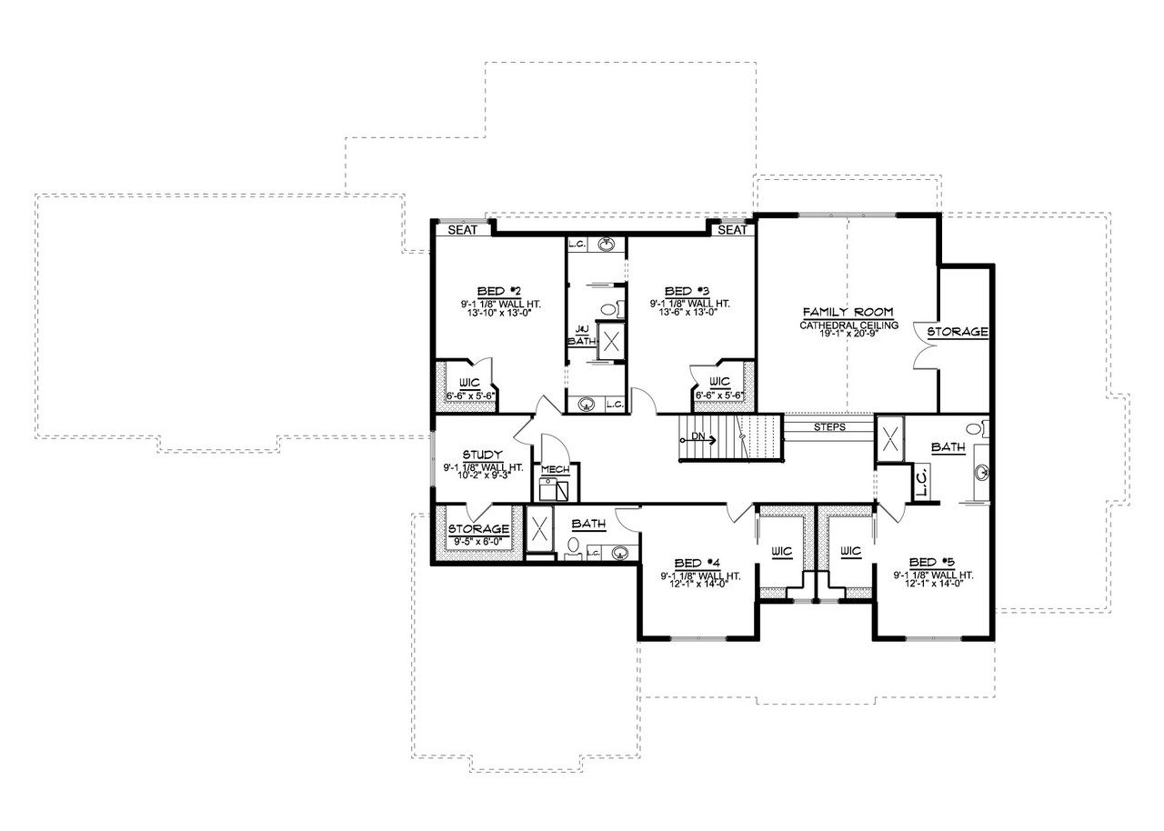 Farmhouse House Plan - 41070 - 2nd Floor Plan