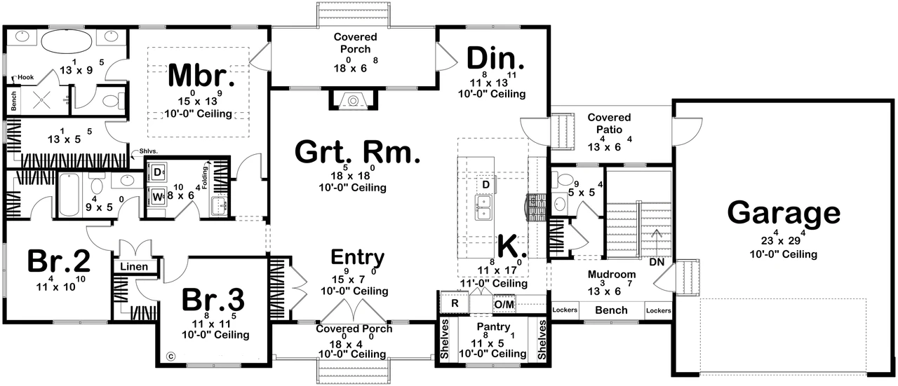 Farmhouse House Plan - Denton Creek 71717 - Optional Floor Plan