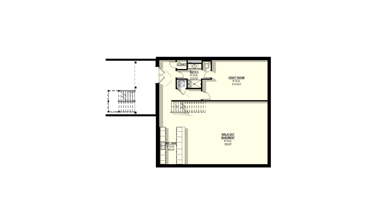Country House Plan - Arrowhead 85524 - Basement Floor Plan