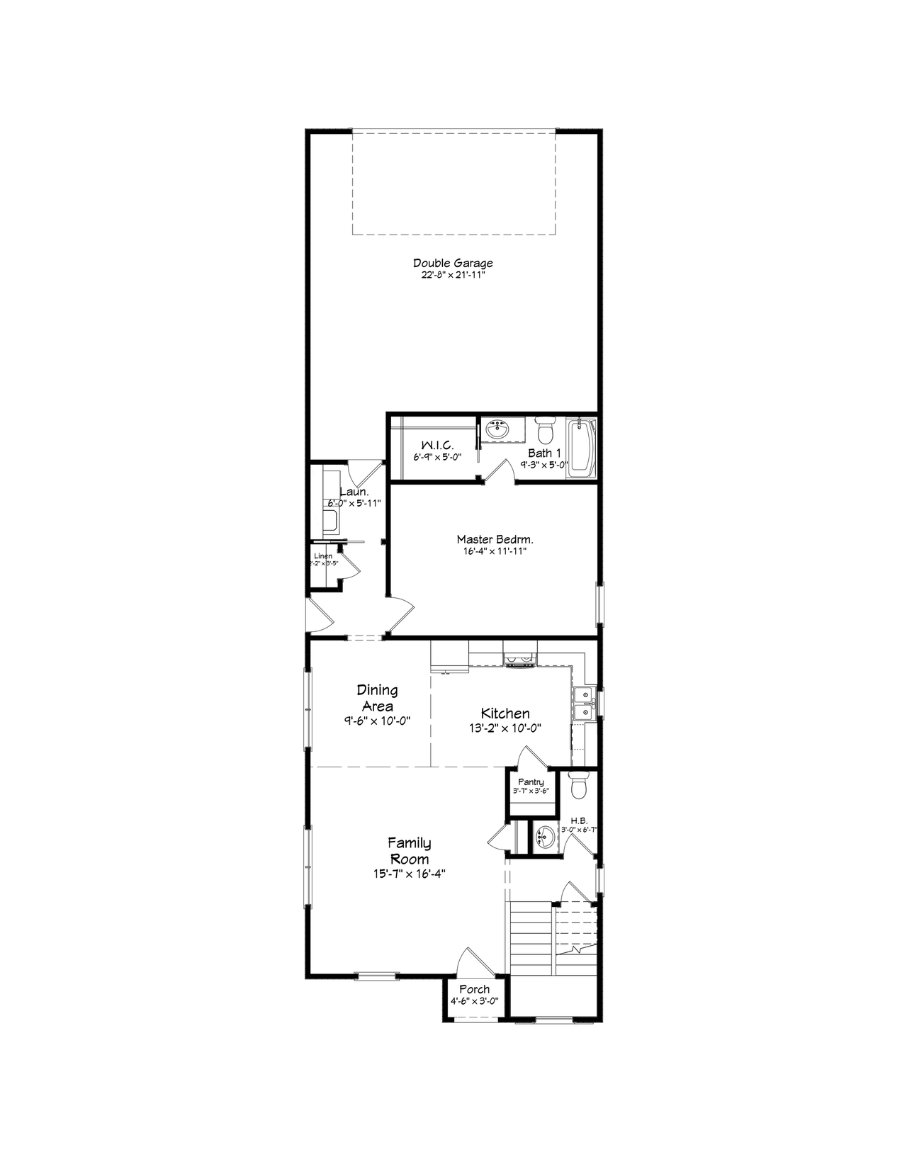 Farmhouse House Plan - 25515 - 1st Floor Plan