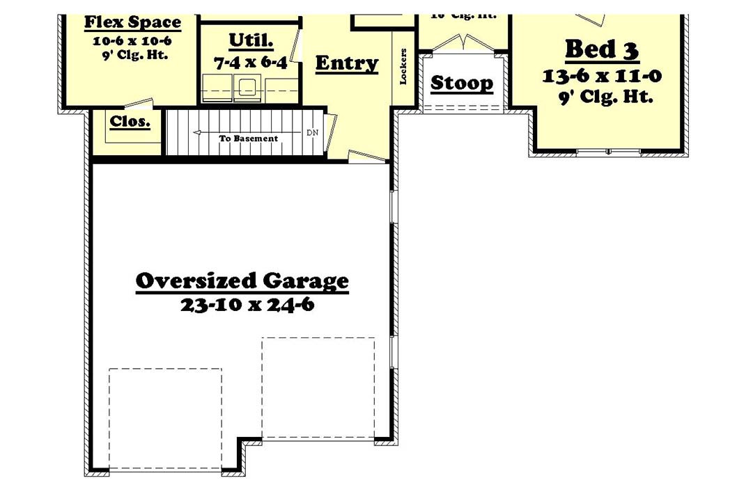 French Country House Plan - Brookline 59025 - Basement Floor Plan