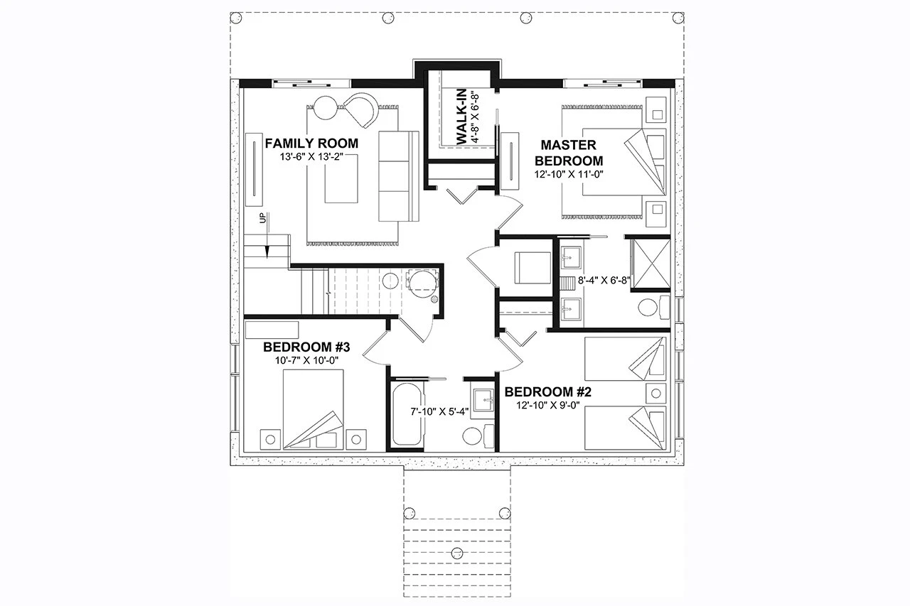 Mountain Rustic House Plan - Dahilia 2 49461 - Basement Floor Plan