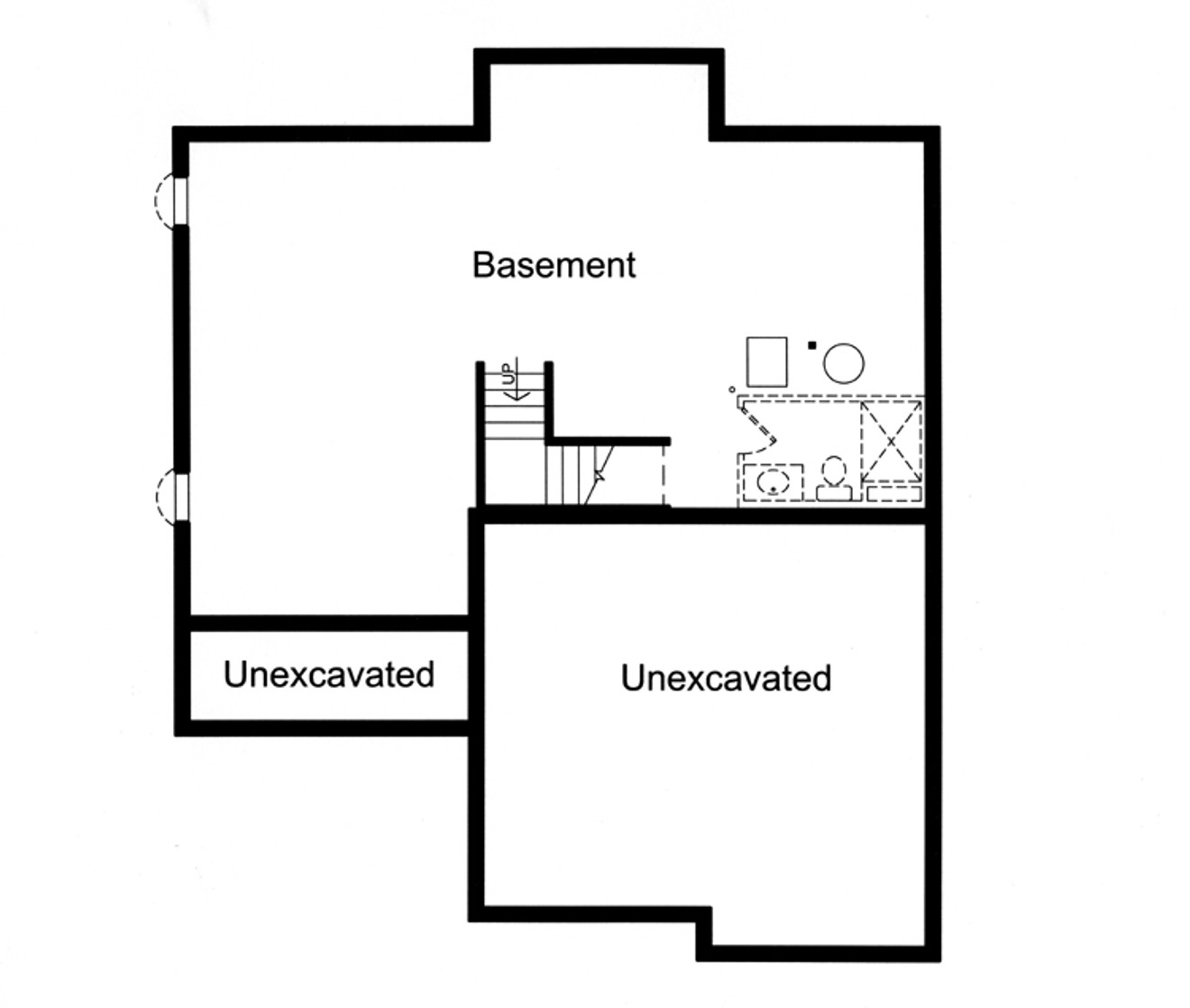 Traditional House Plan - Sheffield 10406 - Basement Floor Plan