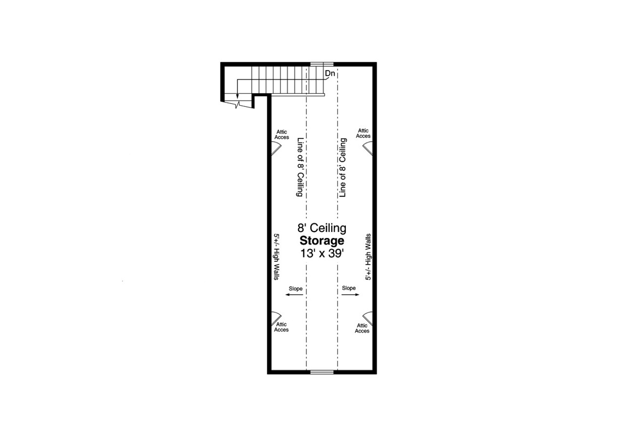 Secondary Image - Traditional House Plan - 10442 - 2nd Floor Plan