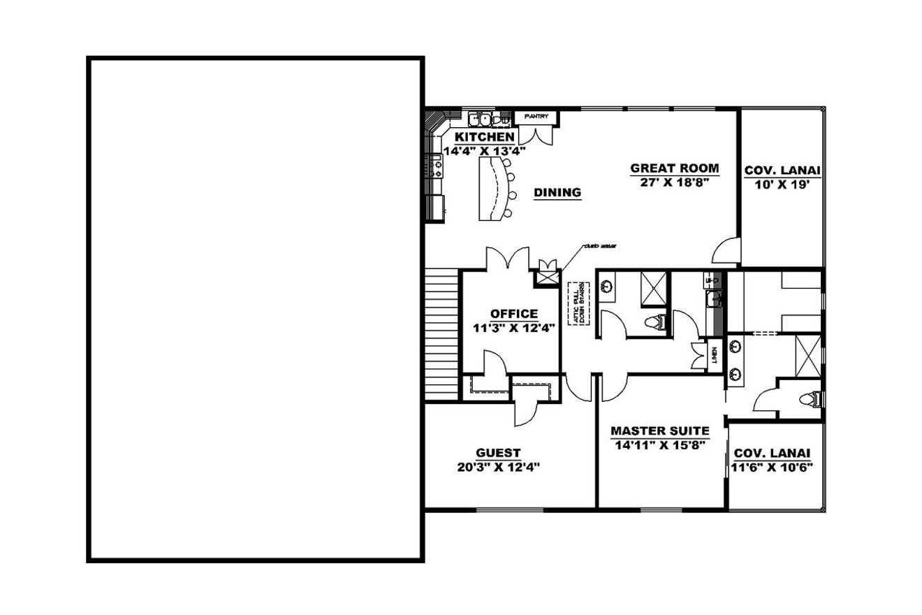 Secondary Image - Traditional House Plan - 10554 - 2nd Floor Plan