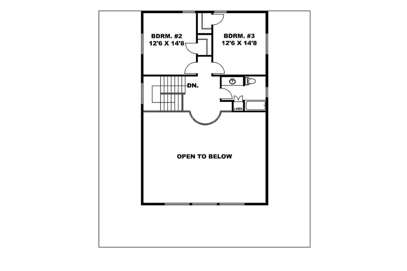 A-Frame House Plan - 10613 - 2nd Floor Plan