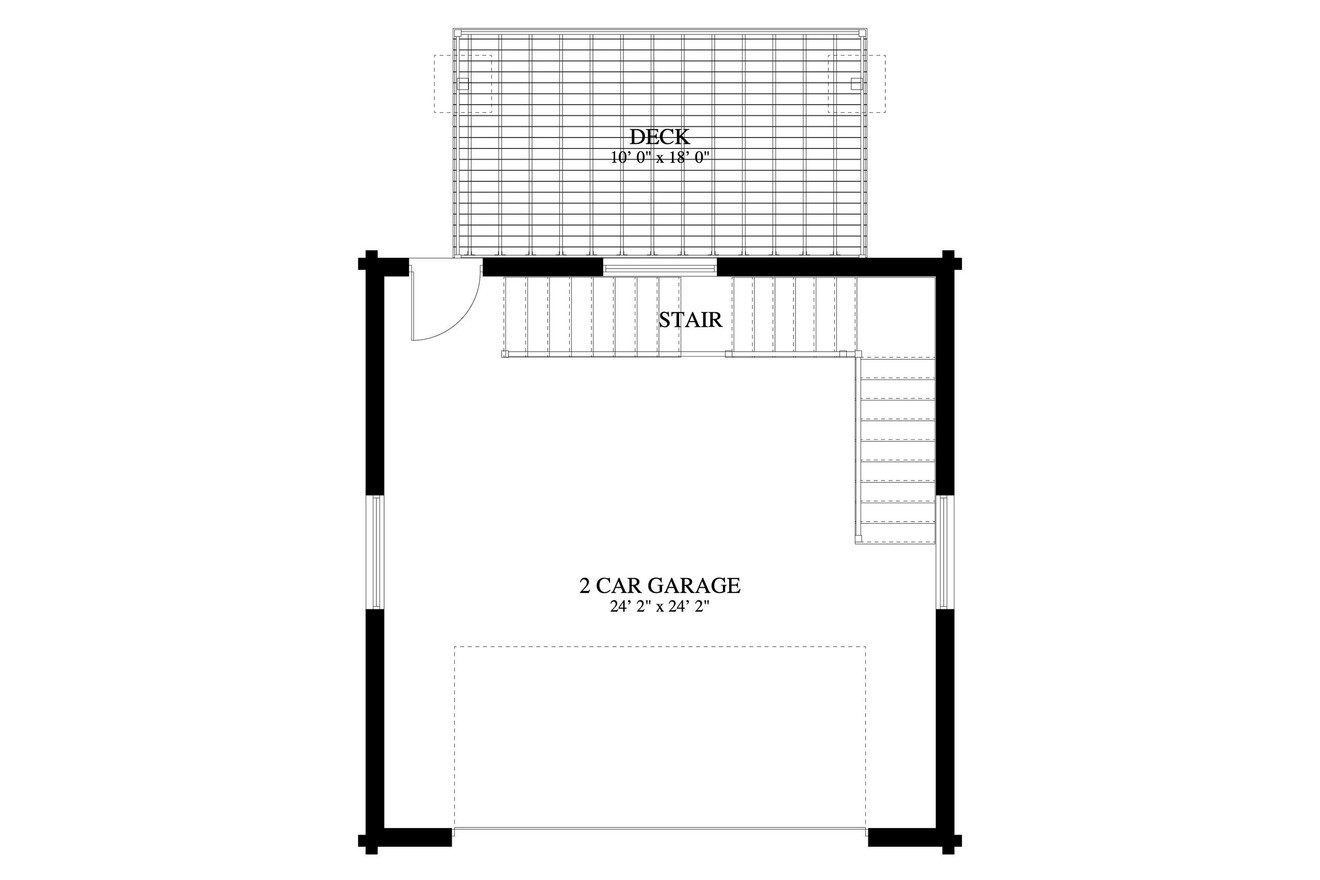 Lodge Style House Plan - Leek 10832 - 1st Floor Plan