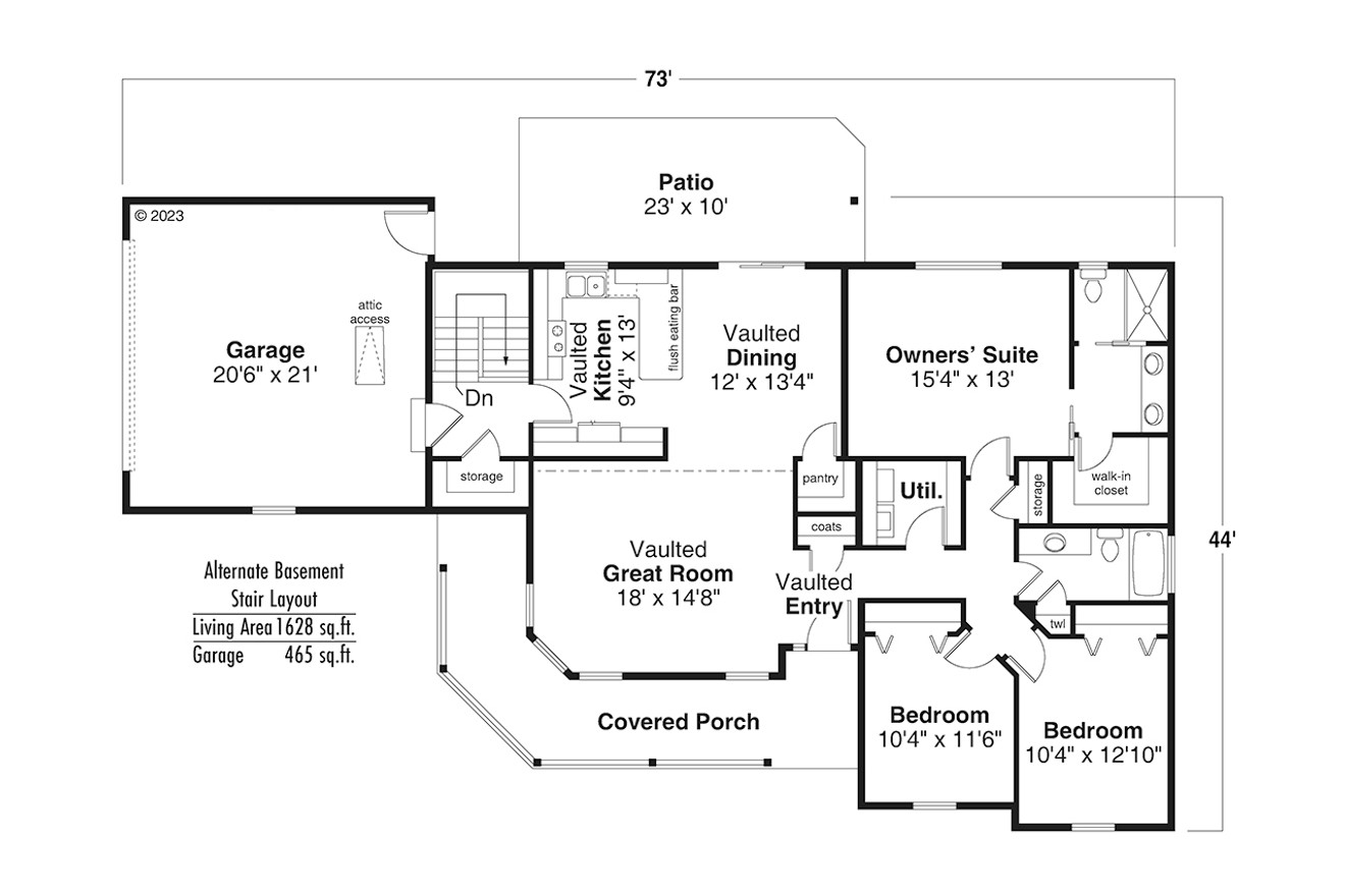 Alternate Basement Floor Plan Layout - Other Floor Plan