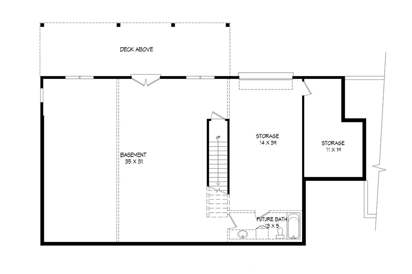 Craftsman House Plan - Silver Creek 11172 - Basement Floor Plan