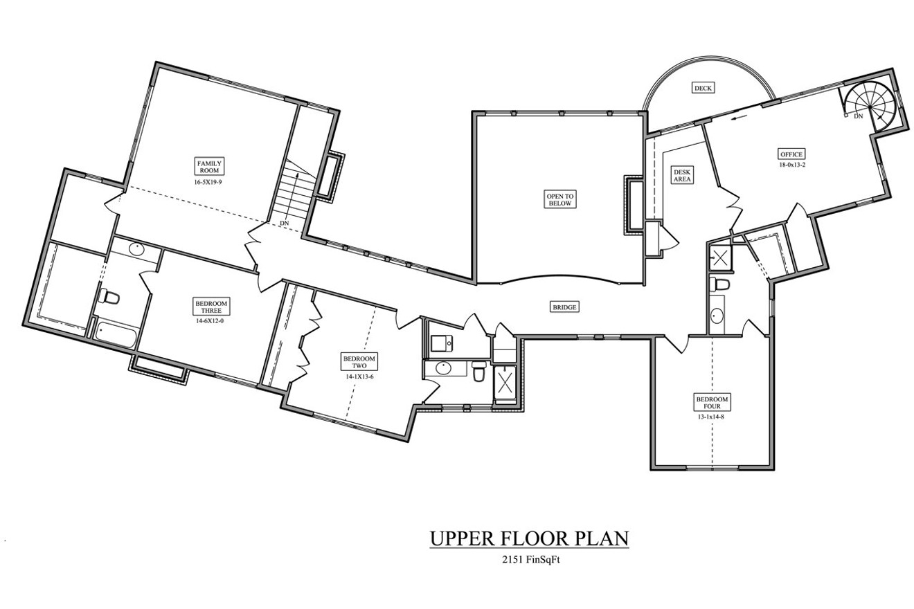 Craftsman House Plan - Vermilion Bay 11292 - 2nd Floor Plan
