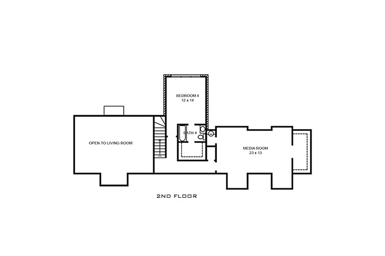 Secondary Image - Traditional House Plan - Coleman 11355 - 2nd Floor Plan