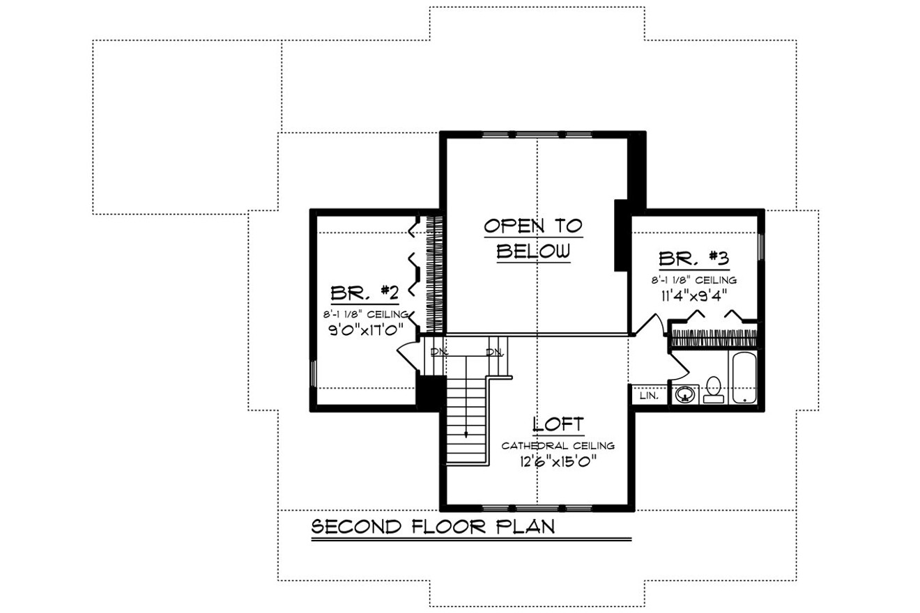 Lodge Style House Plan - 11660 - 2nd Floor Plan
