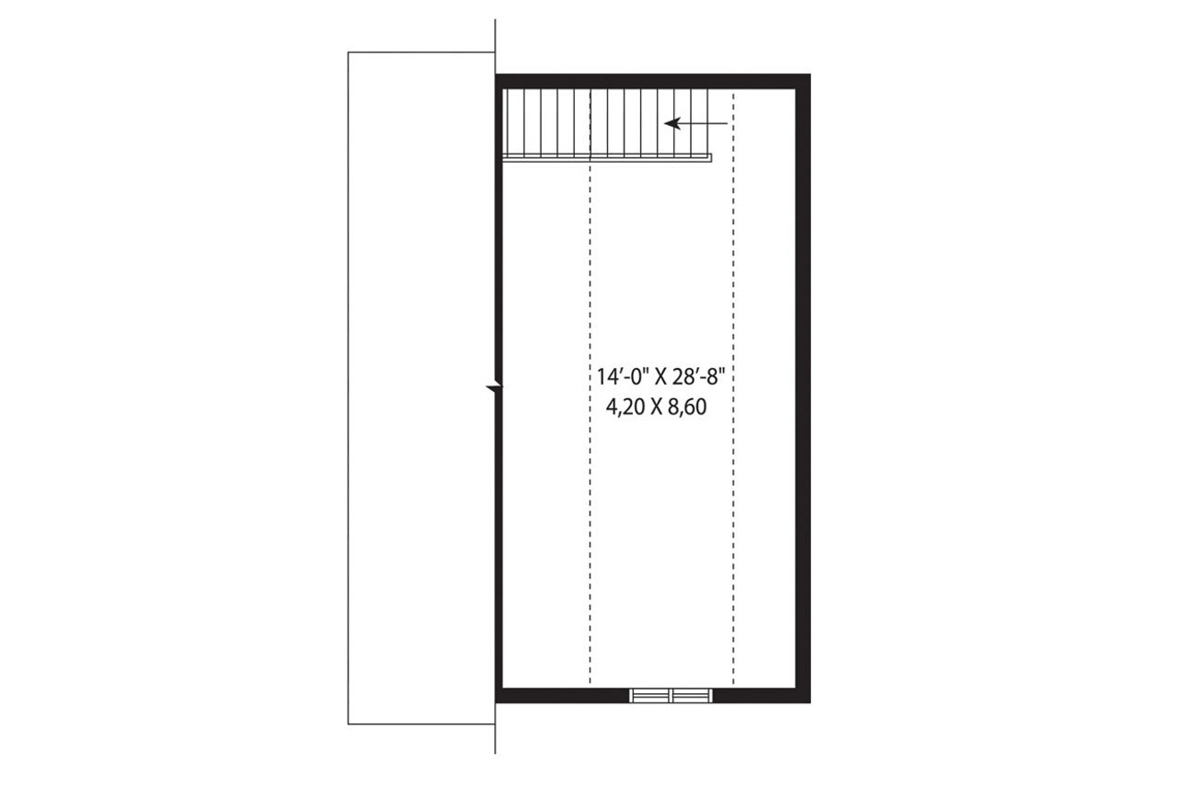 Modern House Plan - Country Works 12349 - 2nd Floor Plan