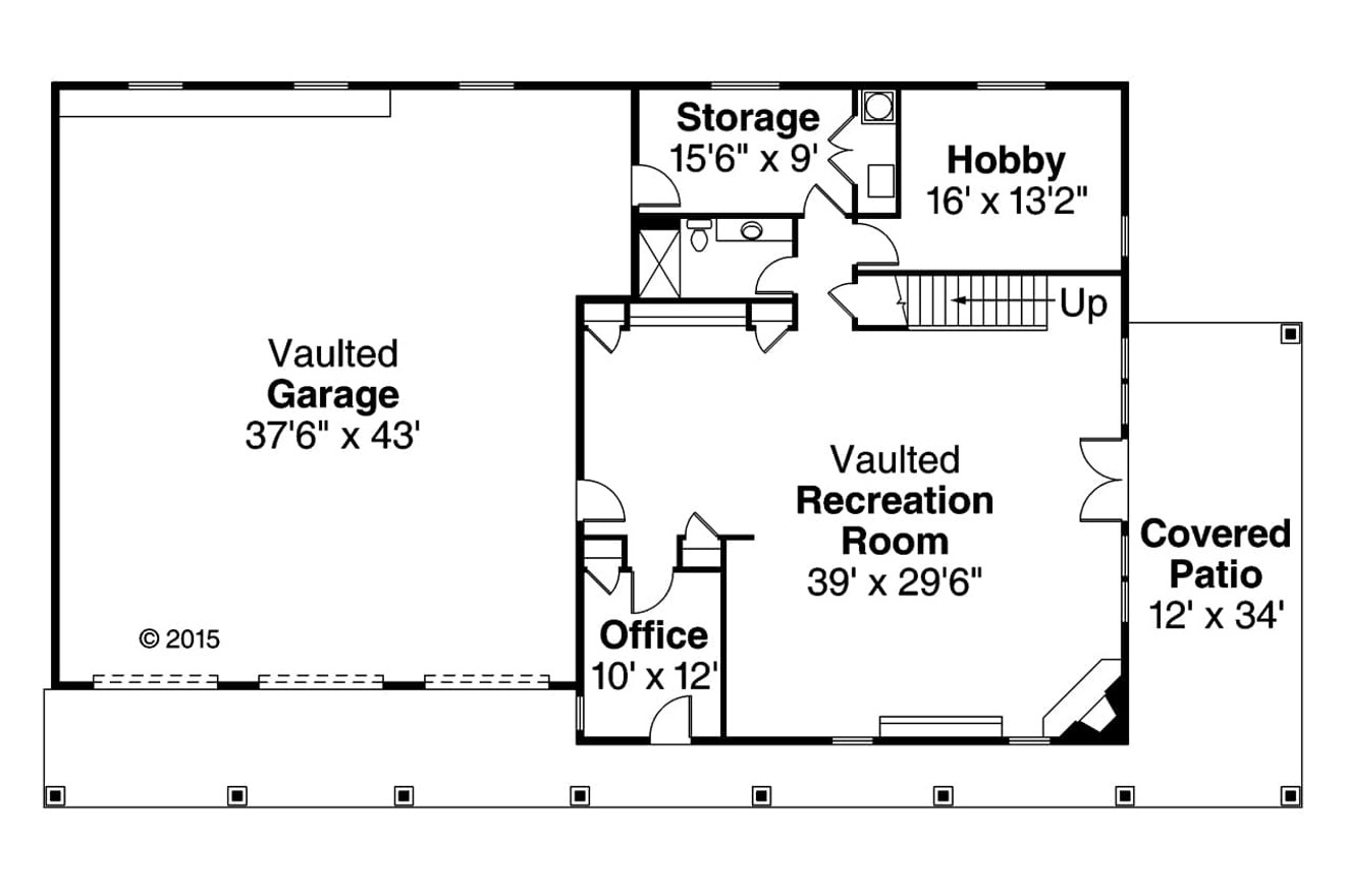 Country House Plan - 12424 - 1st Floor Plan