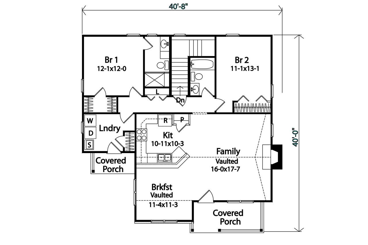 Ranch House Plan - 12520 - 1st Floor Plan