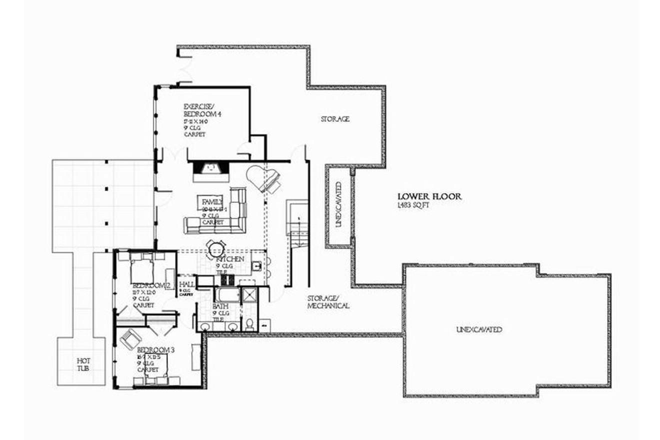 Secondary Image - Cape Cod House Plan - Rosewood 12692 - 2nd Floor Plan