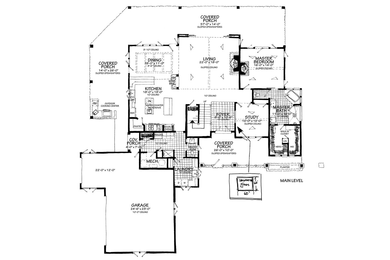 Farmhouse House Plan - Heartland 13048 - 1st Floor Plan