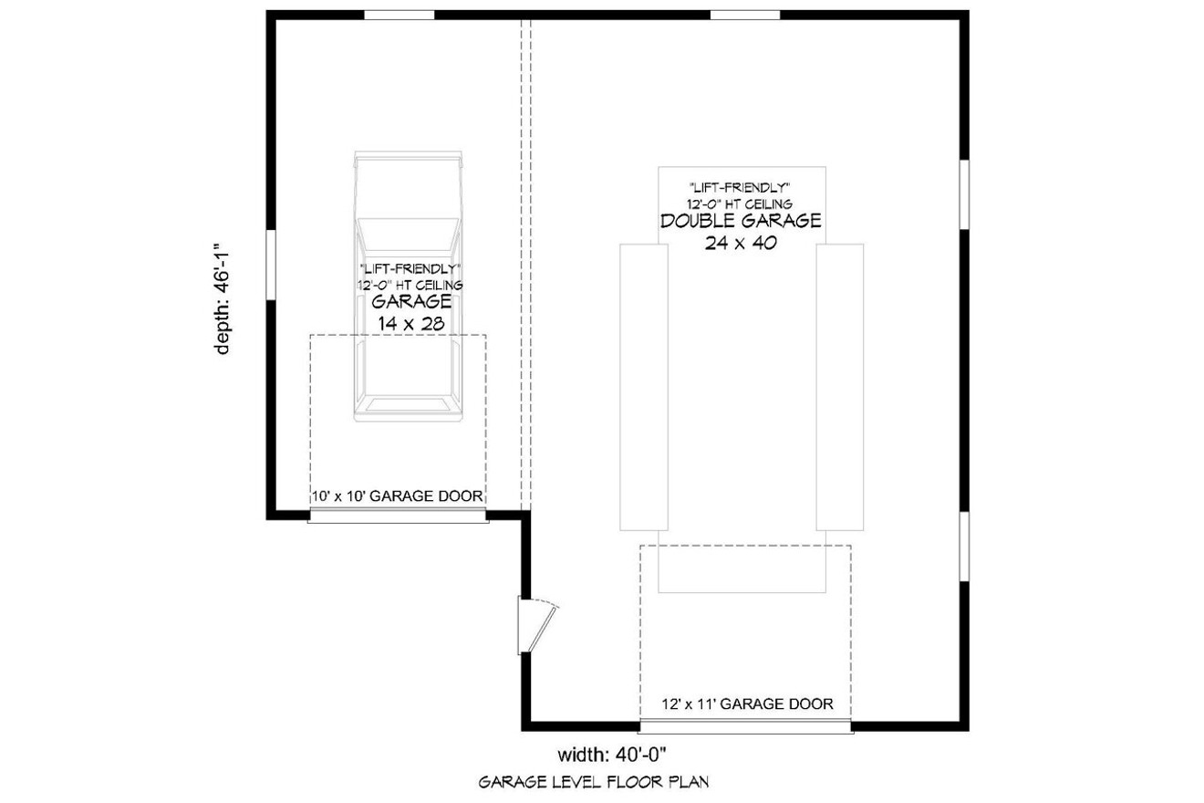 Traditional House Plan - 13369 - 1st Floor Plan