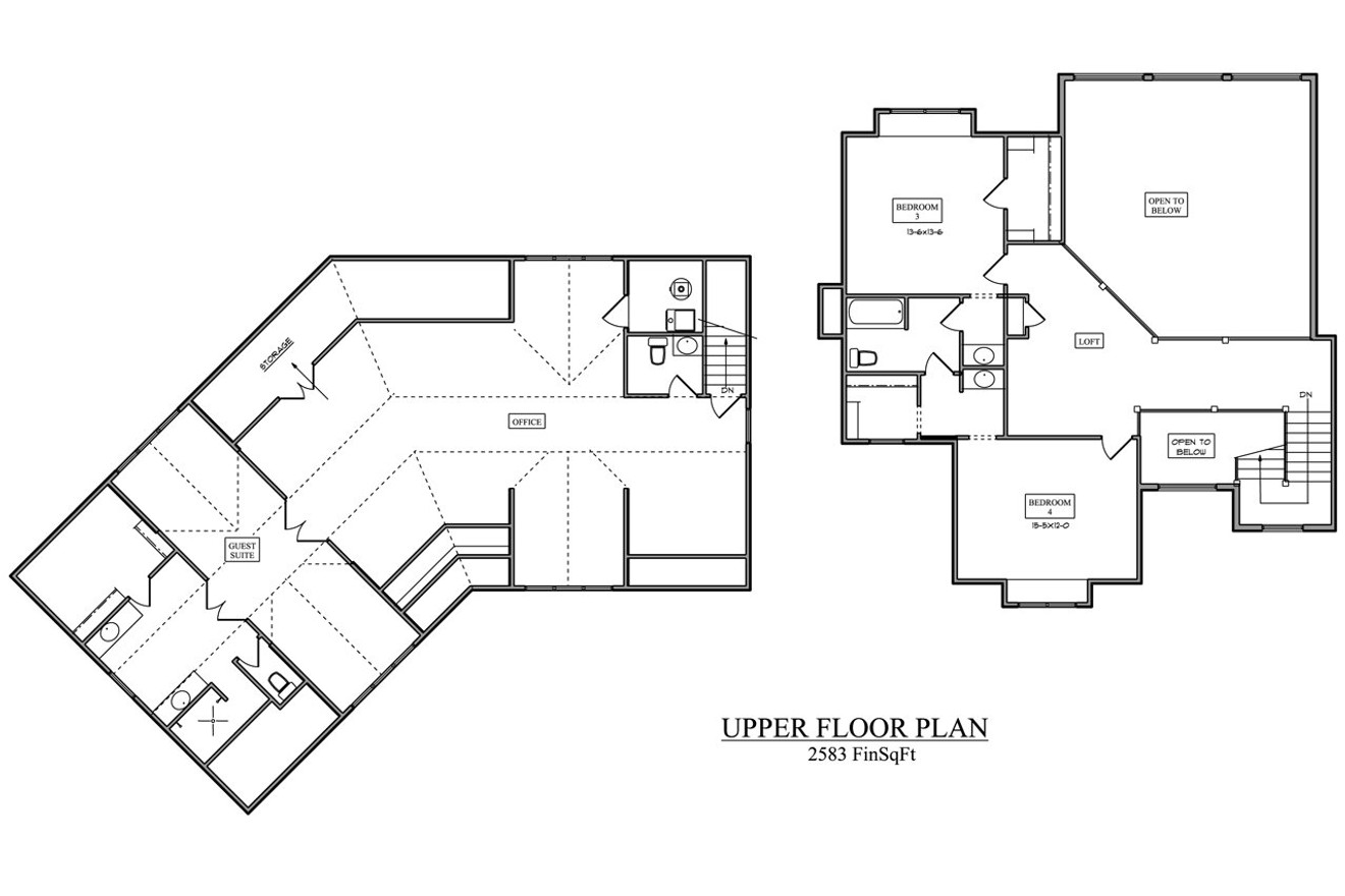 Classic House Plan - Douglas 13442 - 2nd Floor Plan