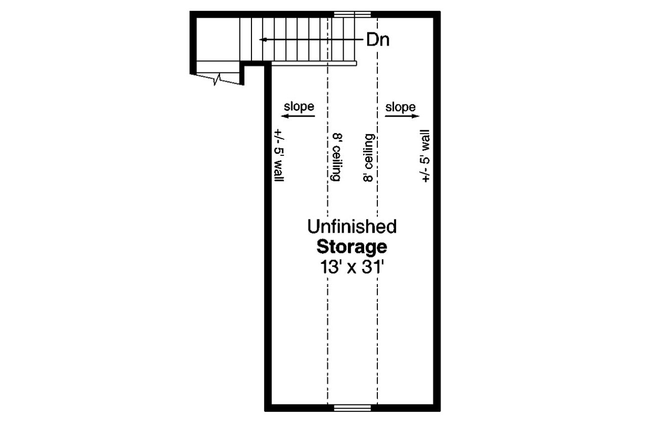 Secondary Image - Country House Plan - Garage 13539 - 2nd Floor Plan