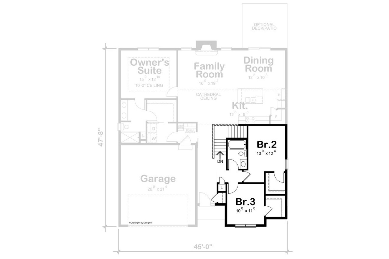 Farmhouse House Plan - Teglia Farm 13622 - Optional Floor Plan