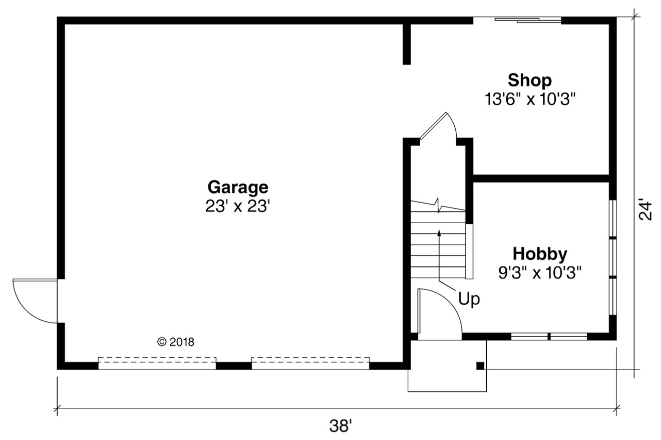 Cottage House Plan - 13770 - 1st Floor Plan