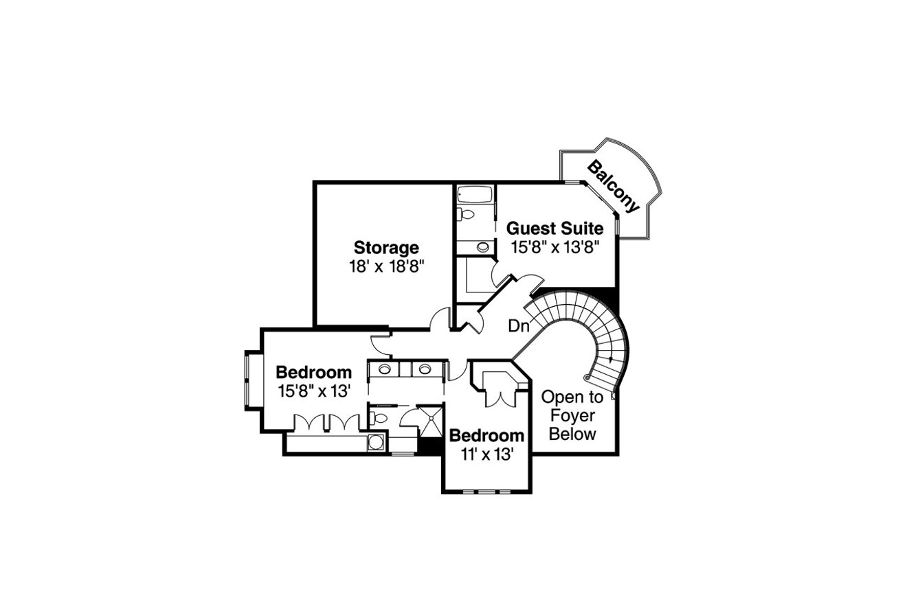 Secondary Image - European House Plan - Macleod 14467 - 2nd Floor Plan