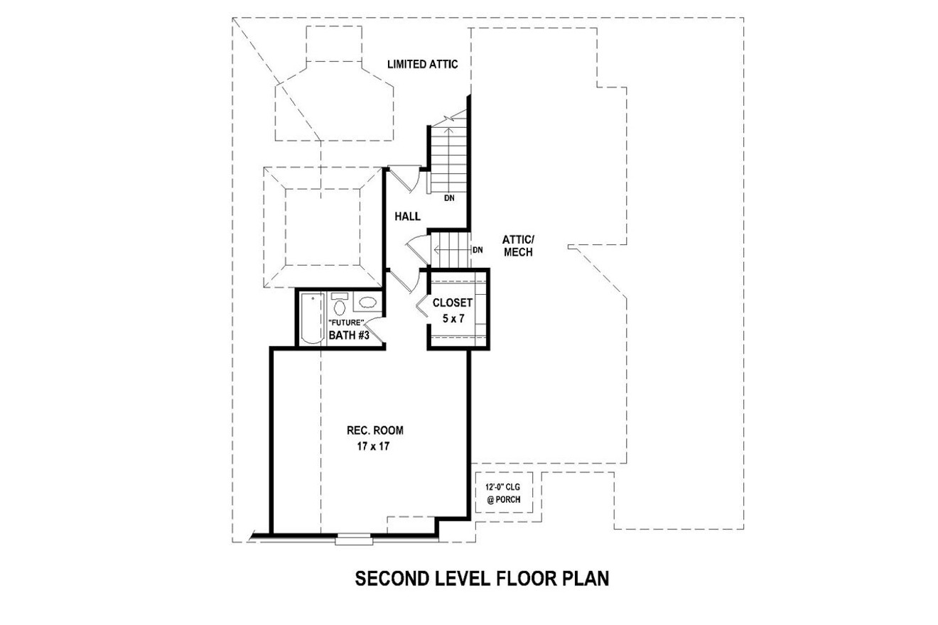 Secondary Image - Craftsman House Plan - 14690 - 2nd Floor Plan