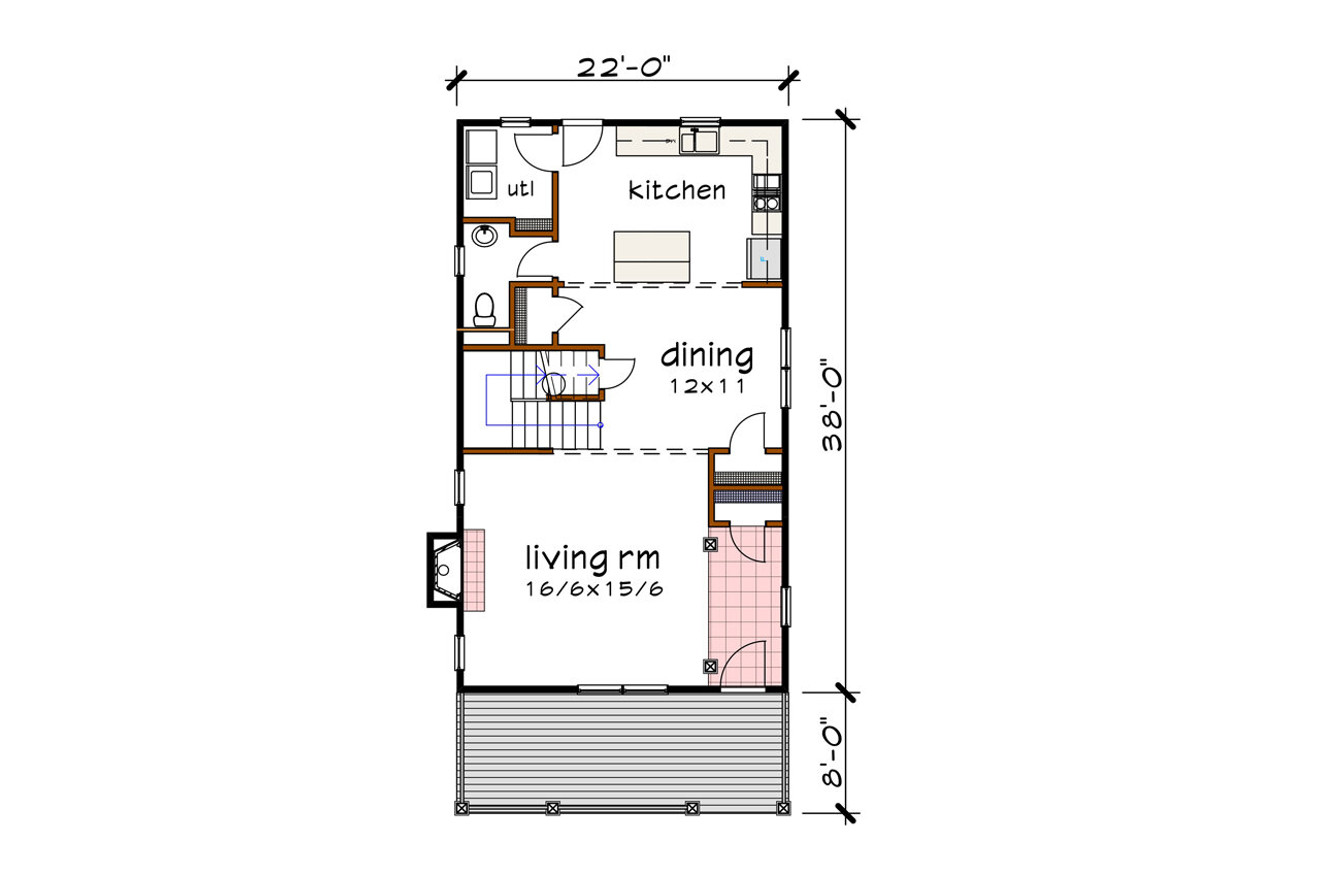 Country House Plan - 15568 - 1st Floor Plan