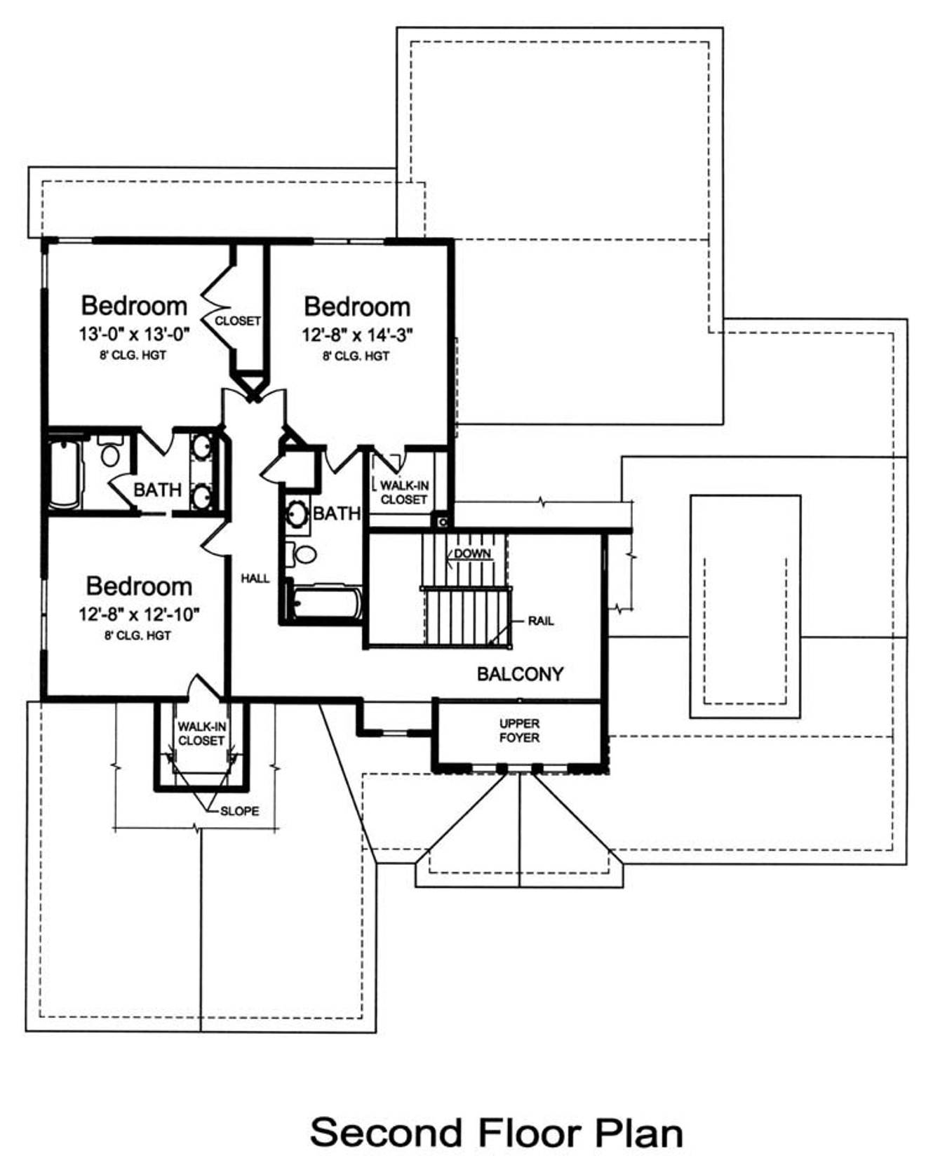 Secondary Image - Craftsman House Plan - Hollandale 15689 - 2nd Floor Plan