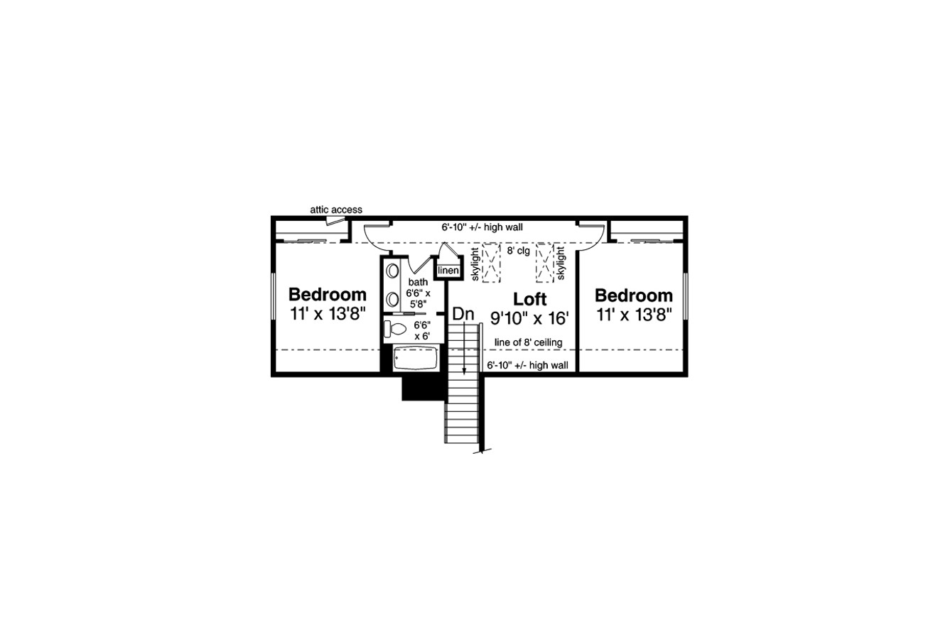 Traditional House Plan - Amarillo 16509 - 2nd Floor Plan