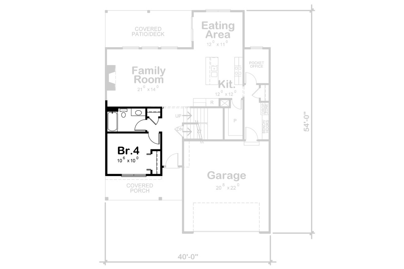 Traditional House Plan - Lillian Ridge 17443 - Optional Floor Plan