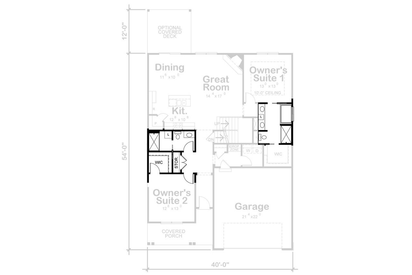 Craftsman House Plan - Cedar Ridge 17588 - Optional Floor Plan