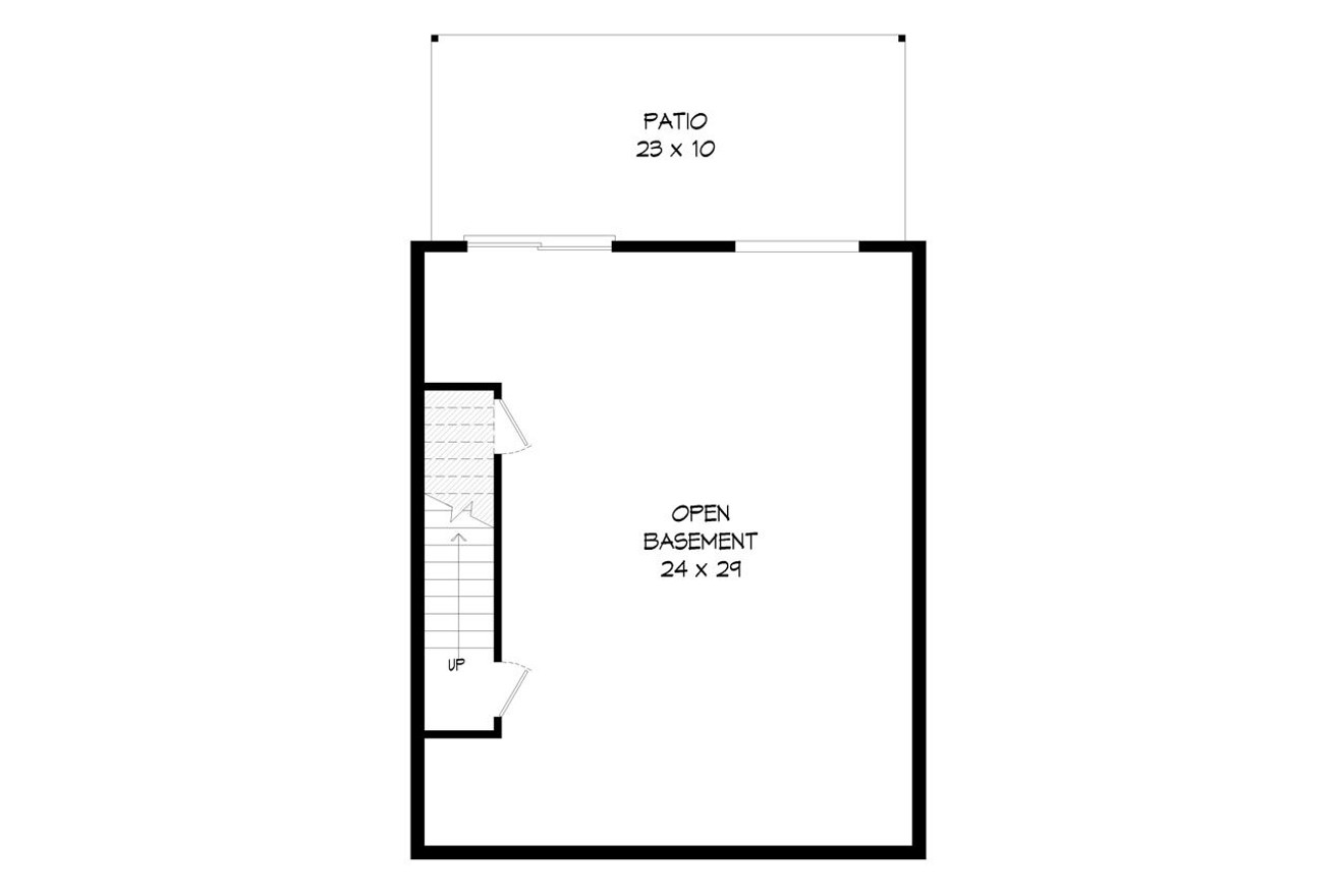 Contemporary House Plan - Alice Place 17946 - Basement Floor Plan