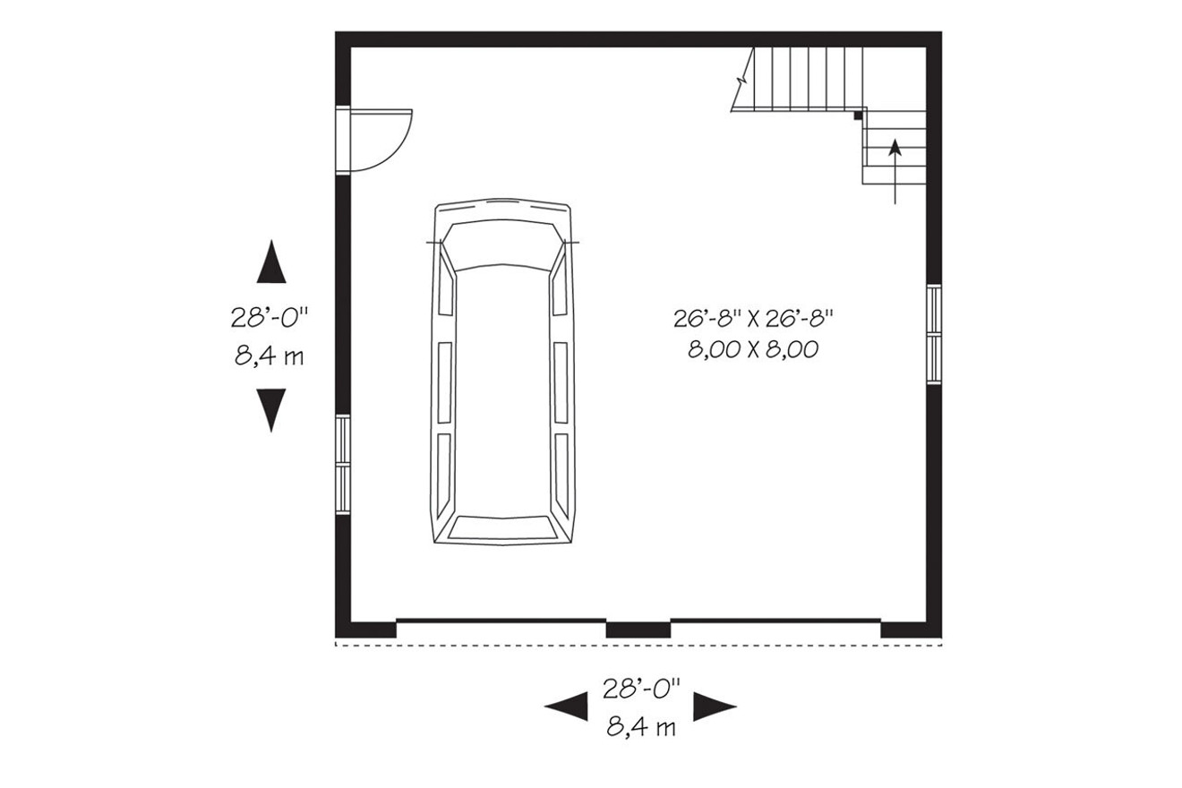 Craftsman House Plan - Double Glide 2 18053 - 1st Floor Plan