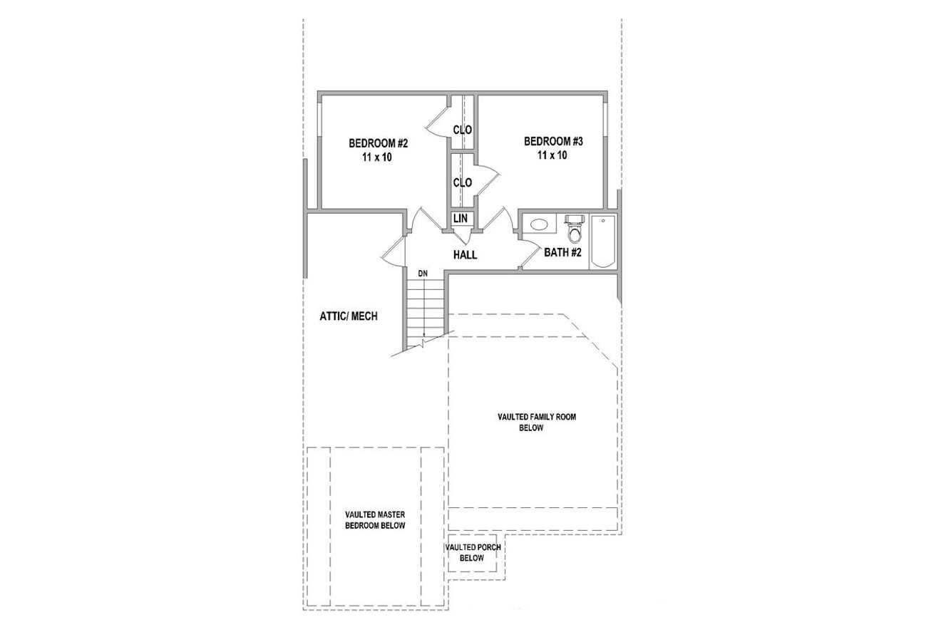 Secondary Image - Traditional House Plan - 18188 - 2nd Floor Plan